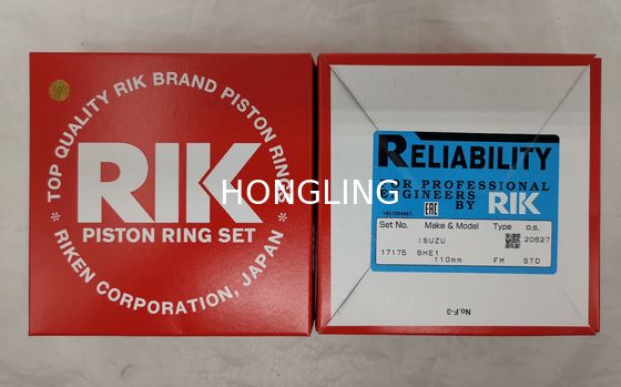 6HE1 4HE1 PIK Piston Rings 8-94396-840-0 8-97078-779-0 17175 SJI10-126ZZ SDI10-140ZZ For Isuzu Diameter 110mm