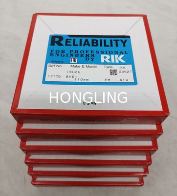 6HE1 4HE1 PIK Piston Rings 8-94396-840-0 8-97078-779-0 17175 SJI10-126ZZ SDI10-140ZZ For Isuzu Diameter 110mm