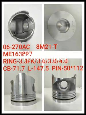 Mitsubishi 8M21 Engine Piston ME163897 150mm S4E2 34417-23102 DK10 13216-1060 H06BT 13216-1871