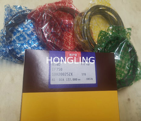 EF700 EF750 NPR Piston Rings 13011-1121B 13011-1122 13011-2170B 13011-2180 13019-1610A For HINO Engine Parts