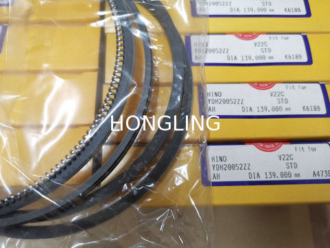 V22C NPR Piston Rings For HINO Diesel Engines 13011-2470A 13011-2471B 13019-1690A