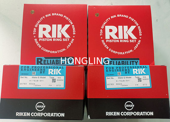 Silver Coating RIK Piston Rings For Engine Operation 6D22 ME052893 ME052996 20763