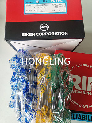 Silver Coating RIK Piston Rings For Engine Operation 6D22 ME052893 ME052996 20763