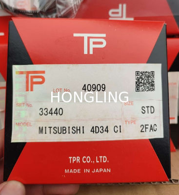 6D34 4D34 33440 33441 TP Piston Ring  ME996442 For Excavator