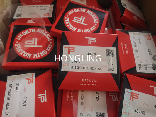 6D34 4D34 33440 33441 TP Piston Ring  ME996442 For Excavator