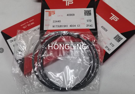 6D34 4D34 33440 33441 TP Piston Ring  ME996442 For Excavator