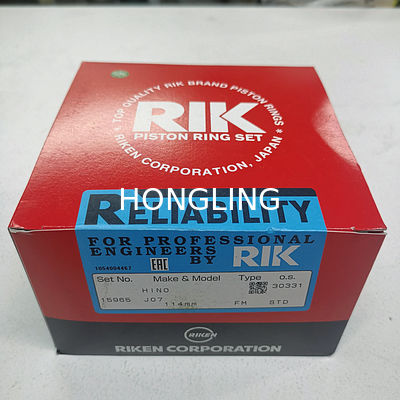 Hino J08C RIK Piston Rings 13011-2962 13011-2960 13011-2961 15965  114mm