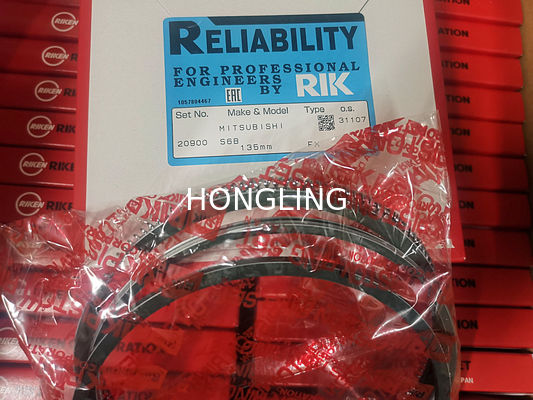 High Pressure RIK Piston Rings With Mitsubishi S6B 36217-17010 36217-11010 Diameter 135MM