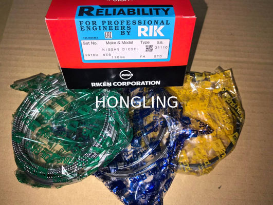 High Temperature RIK Piston Rings in Alloy Steel - 3.0mm Thickness 24160 NE6 12040-95125  12040-95014 110mm