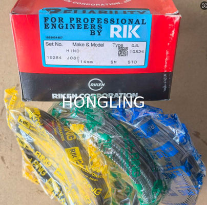 6 Cylinder Hino Diesel Engine with Turbocharged and Direct Injection Fuel System J08C piston ring 15284 4HF1 17481