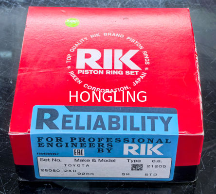 Pressure Alloy Steel Silver Piston Rings With Phosphating Treatment TOYOTA 2KD 13011-30030