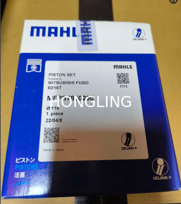 Mitsubishi 6D16T Cylinder Liner And Piston ME072065 ME300199 ME078502 MFPS7850200 MFPA0019930  MFPA7206500W