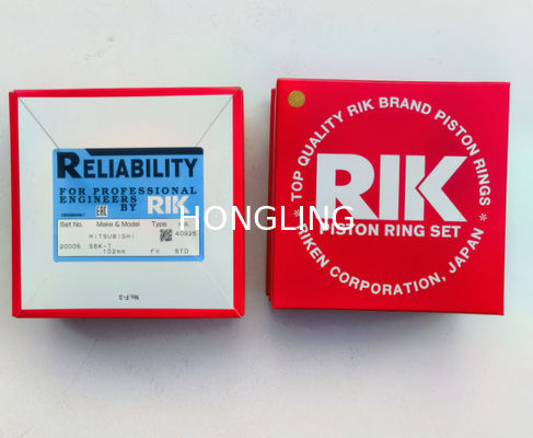 RIK Japanese Piston Ring Mitsubishi S6K 34317-19010 Komatsu 4M40 ME202950 20975  6D16T ME997467 20213