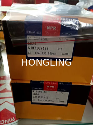 NPR Piston Rings For DB58 65.02503-8058 6D24 ME151190 SJM31094ZZ