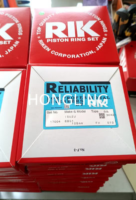 Isuzu 6BG1 piston ring 1-12121-065-0 RIK 17004 1-12121-115-0 17864