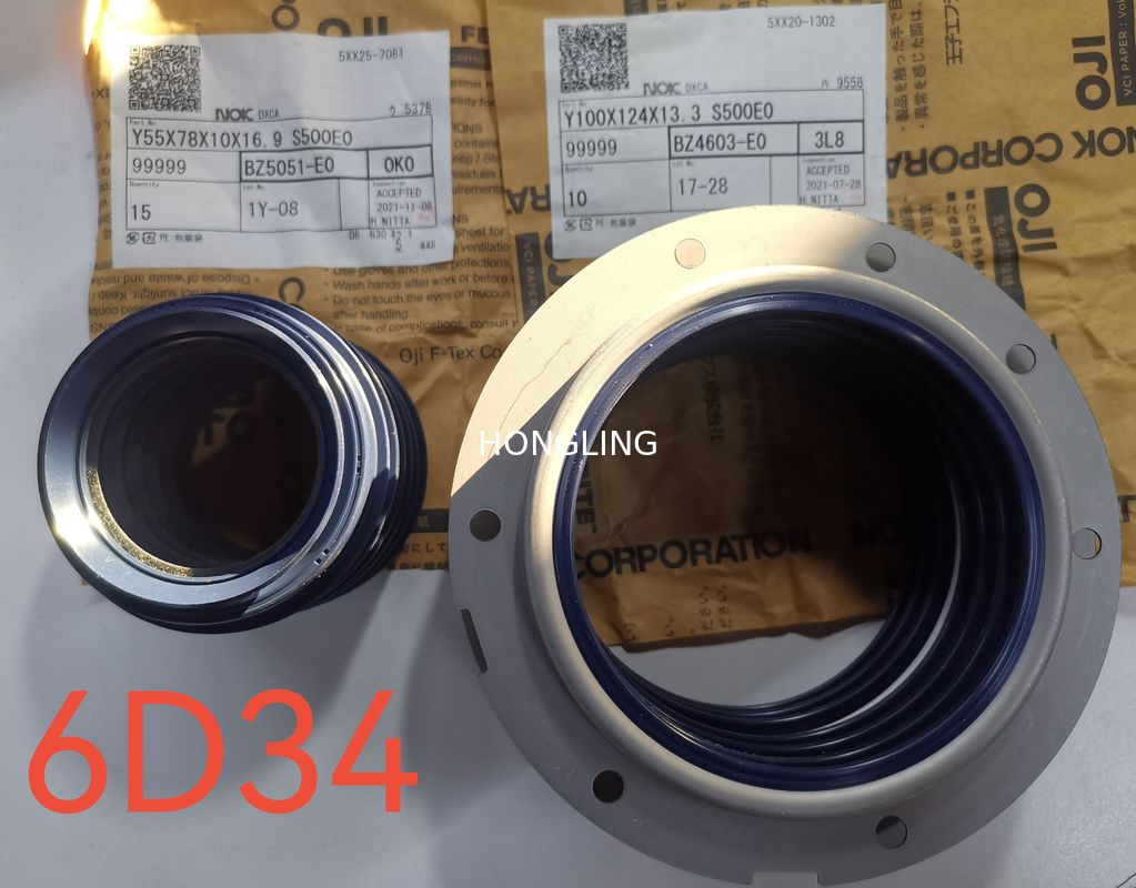 Mitsubishi 6D34 Crankshaft Front Oil Seal, Crankshaft Rear Oil Seal ，JAPAN NOK