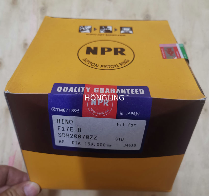 F17E F17C 8 Cylinder 139mm Diesel Engine Piston Ring 13011-2810A 13011-3150A 13019-1700A For HINO Engine Parts