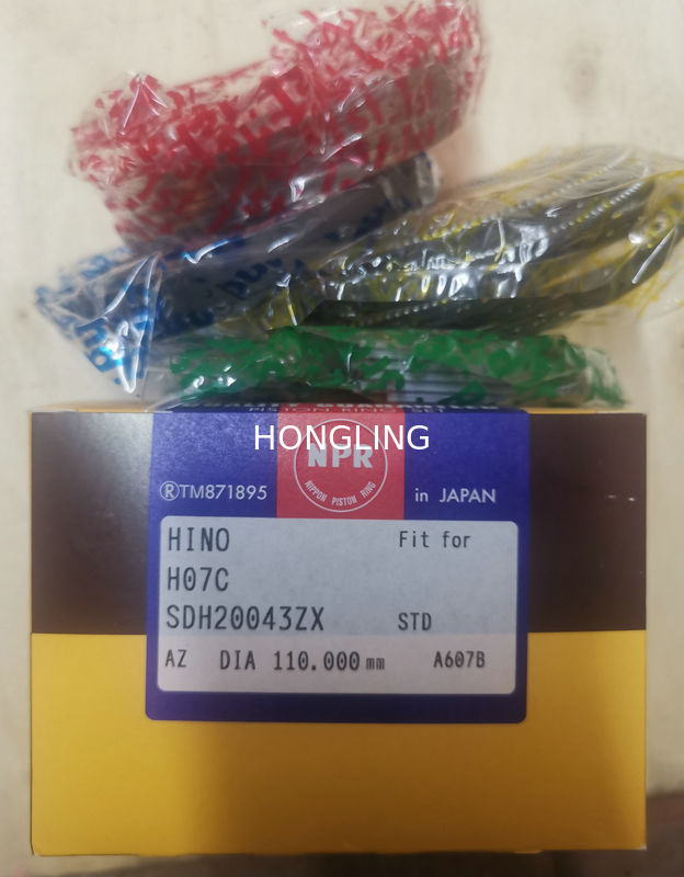 EH700 H07C NPR Piston Rings 13011-1620B 13011-2070A 13011-2090 13011-3010A For HINO Engine Parts