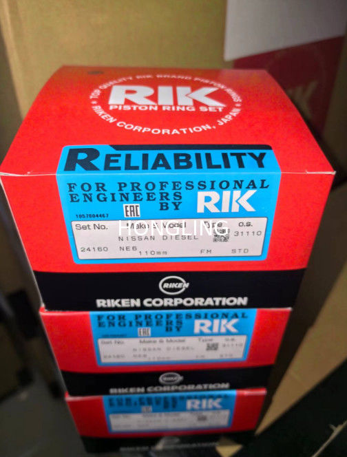 High Temperature RIK Piston Rings in Alloy Steel - 3.0mm Thickness 24160 NE6 12040-95125  12040-95014 110mm
