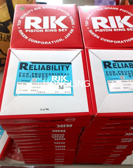 Isuzu 6BG1 piston ring 1-12121-065-0 RIK 17004 1-12121-115-0 17864