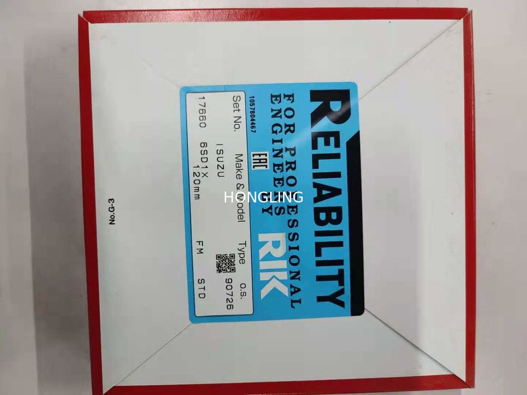 Isuzu 6sd1-3 120mm RIK Piston Rings Rik 17660 17668 Npr Sji10179zz